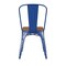 Flash Furniture Blue Metal Stack Chair with Teak Poly Resin Seat CH-31230-BL-PL1T-GG - alternate 9